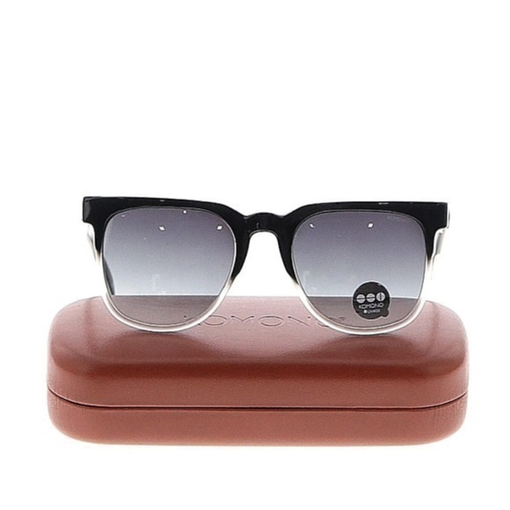 KOMONO Riviera Paisley Sunglasses NEW gray black